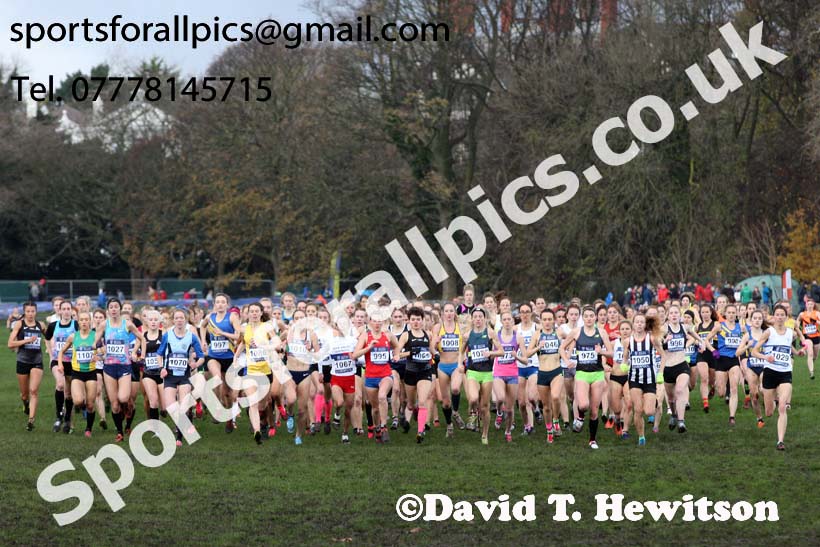 Senior Women and under-23 Womens 2017 British Athletics Liverpool Cross Challenge, Sefton Park, Liverpool. Photo:  David T. Hewitson/Sports for All Pics